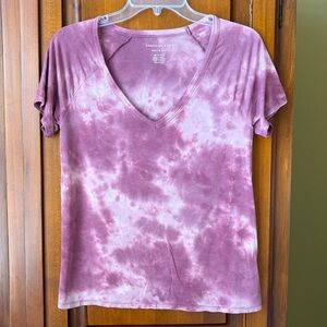 Mauve Tie-Dye American Eagle Soft & Sexy T-Shirt